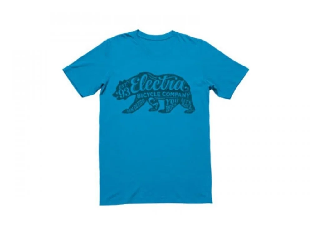 Electra koszulka bear tee niebieska męska z krótkim rękawkiem rozm. XXL 527424