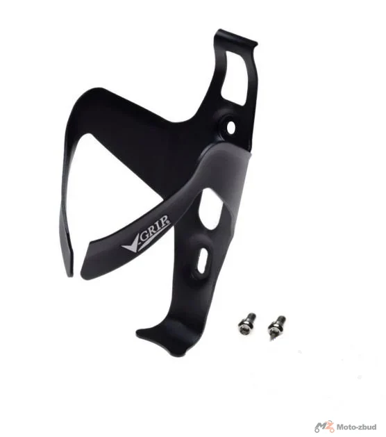 Koszyk na bidon rowerowy V-GRIP uchwyt alu czarny