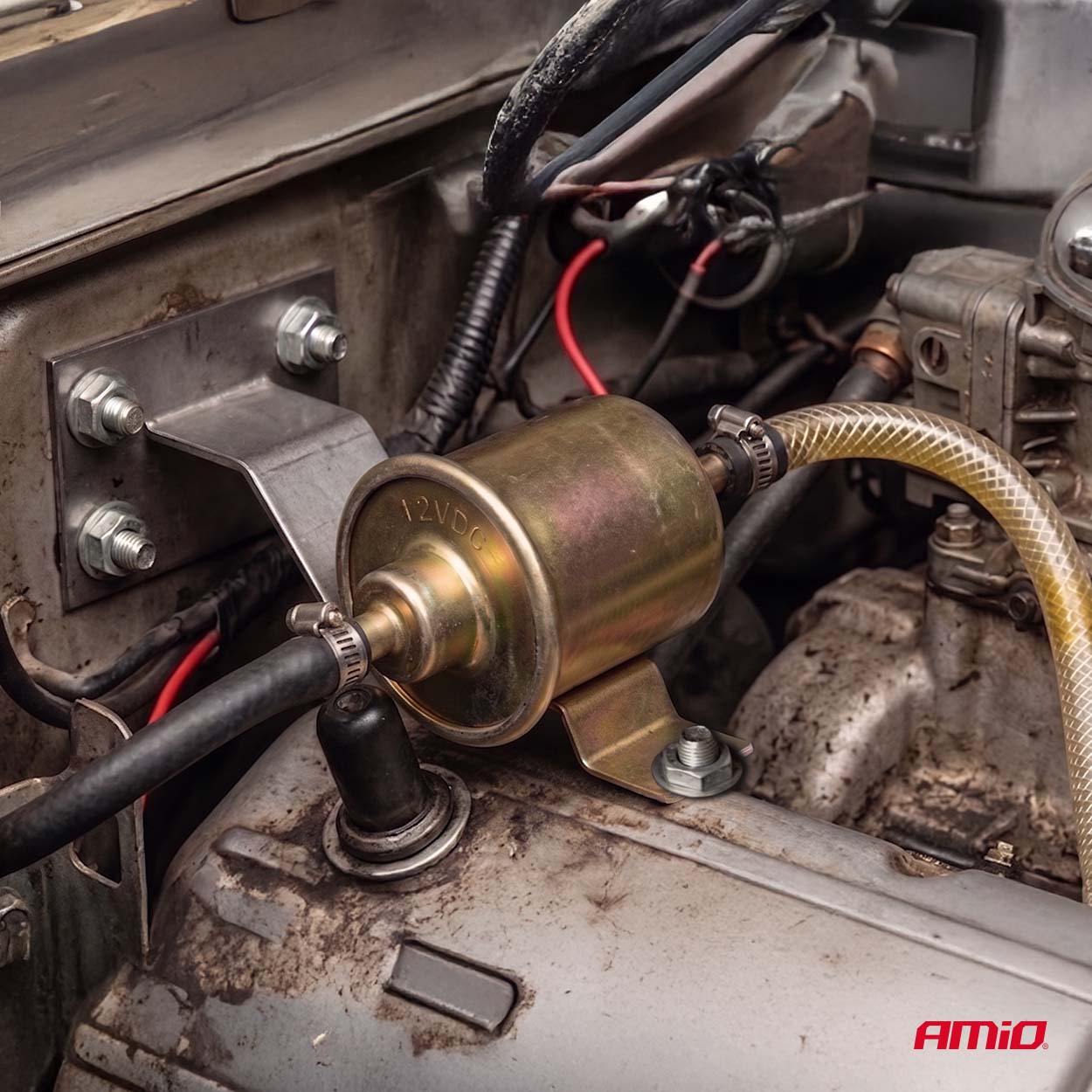 Elektryczna przepływowa pompa do paliwa 8 mm 12 V — ujęcie 2