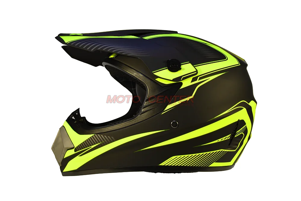Kask crossowy MPX WL-905 czarny mat/żółty S — ujęcie 2