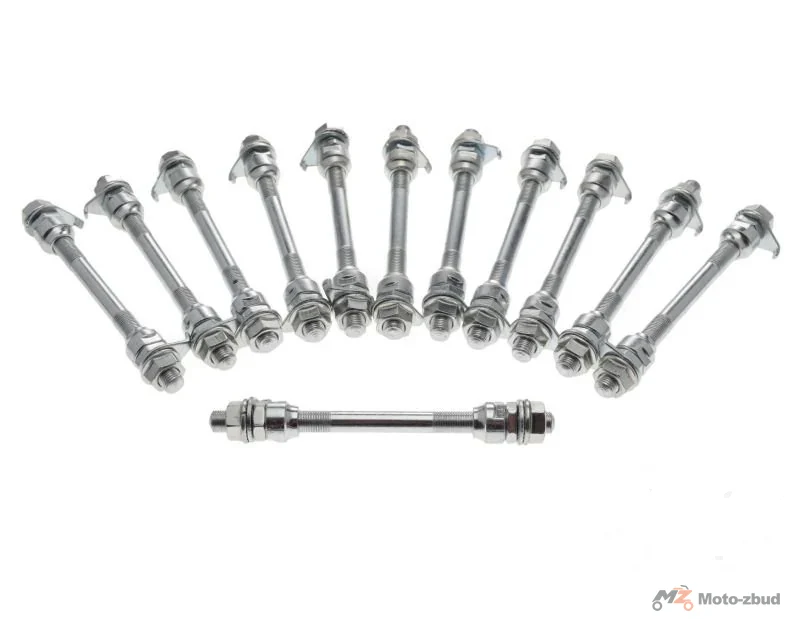 Oś rowerowa koła 10 mm przód atb 12 szt