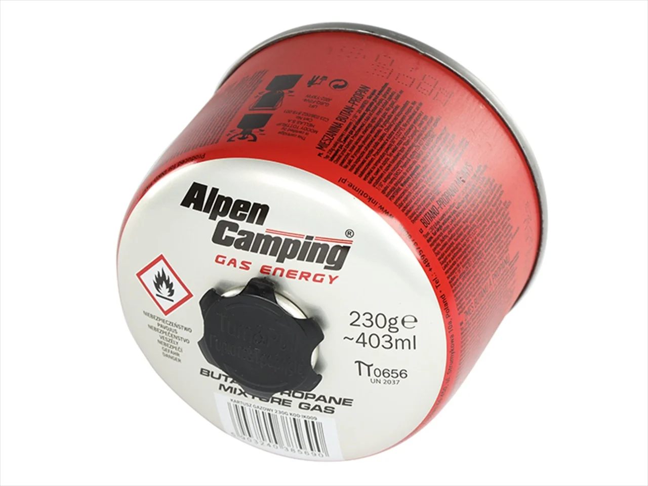 WKŁAD KARTUSZ GAZOWY ALPEN CAMPING 403ml 230g — ujęcie 4