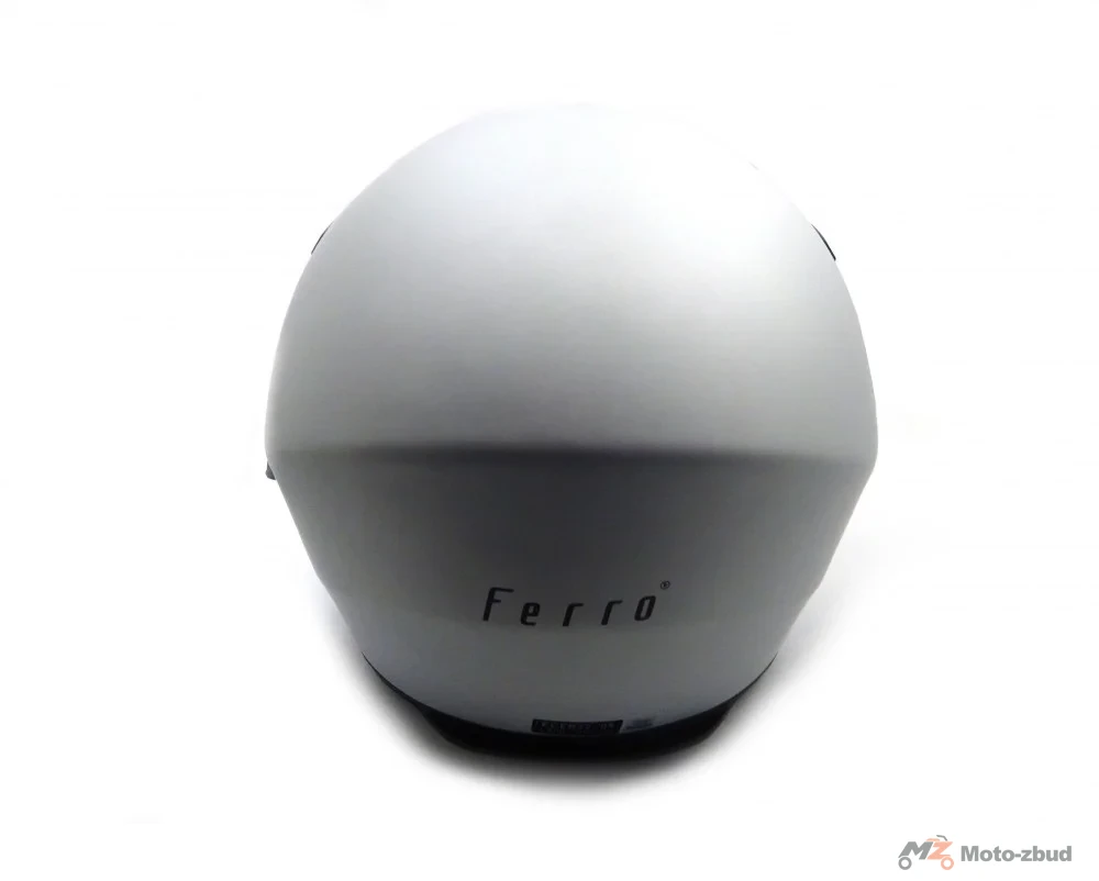 Kask Ferro 810A z szybą i blendą przeciwsłoneczną bez szczęki srebrny mat XL — ujęcie 3