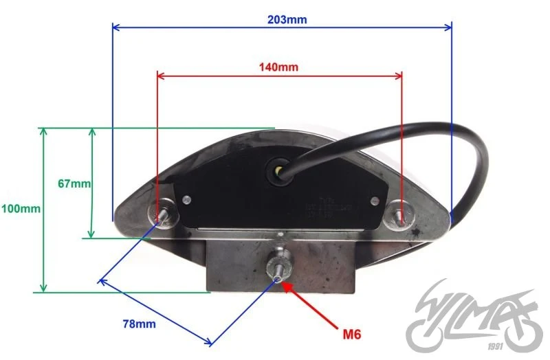 Lampa tylna LED do CPI Oliver 50 — COL2421 — ujęcie 2