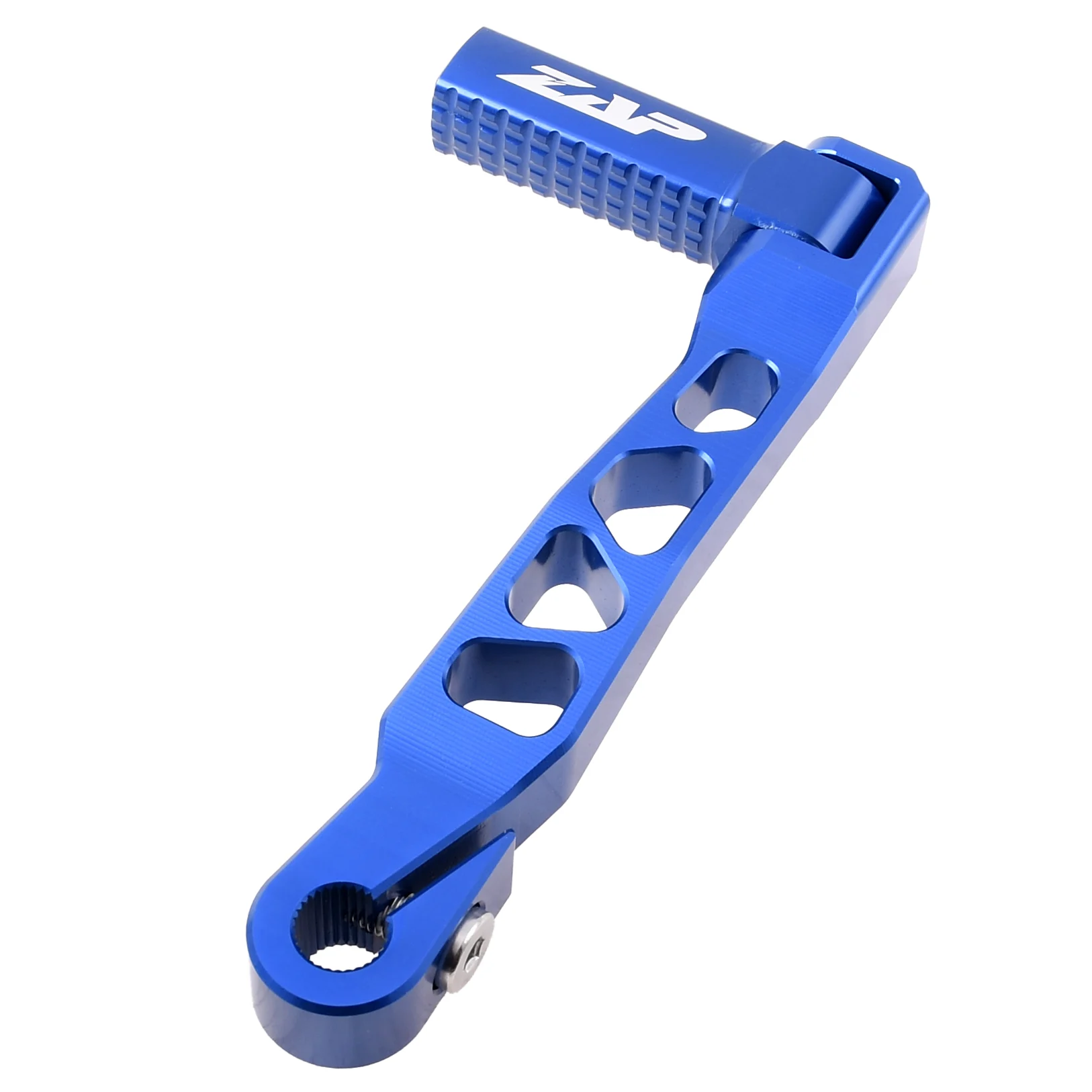Dźwignia startera Simson S51 niebieska aluminium CNC Zap Technix — ujęcie 1