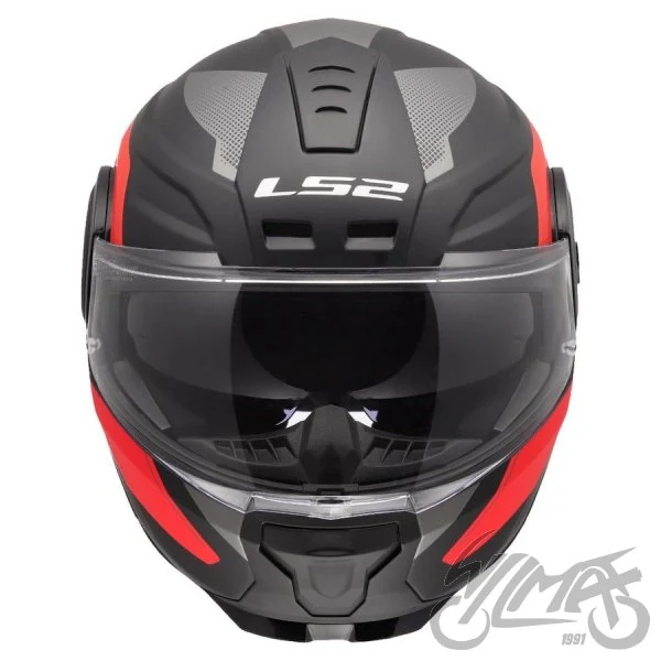 Kask szczękowy LS2 FF902 Scope II Duria M.Black Red — S z Pinlockiem — ujęcie 4