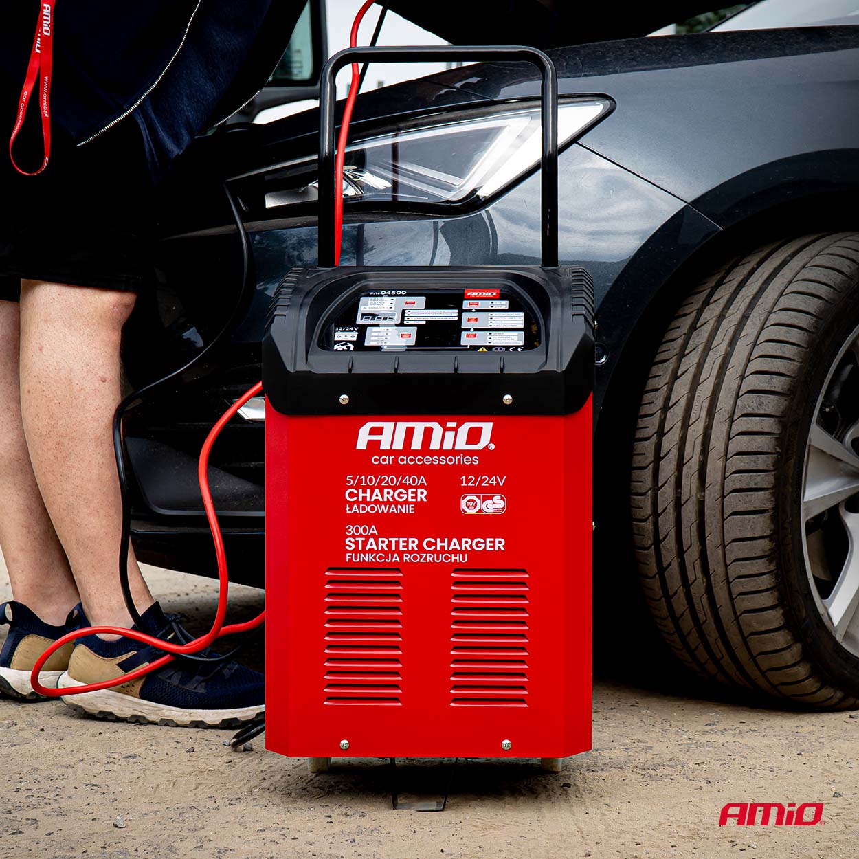 Prostownik z funkcją rozruchu 230 V max 40A 12 V 24 V rozruch 300A — ujęcie 2