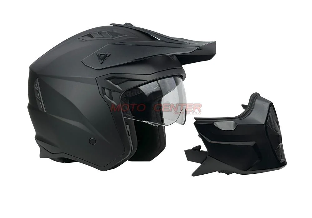 Kask Naxa zamknięty z wypinaną szczęką S31 czarny mat XXL — ujęcie 2
