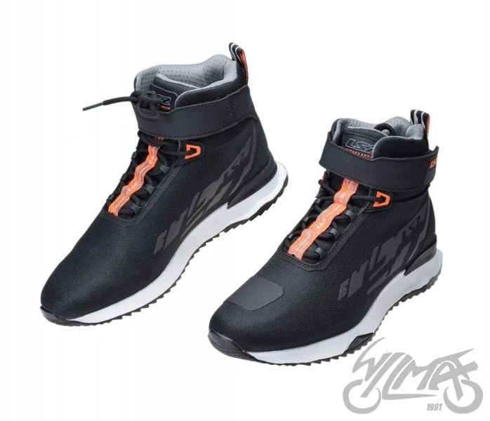 Buty motocyklowe LS2 Acrux — czarno-pomarańczowe, rozmiar 41 — ujęcie 1