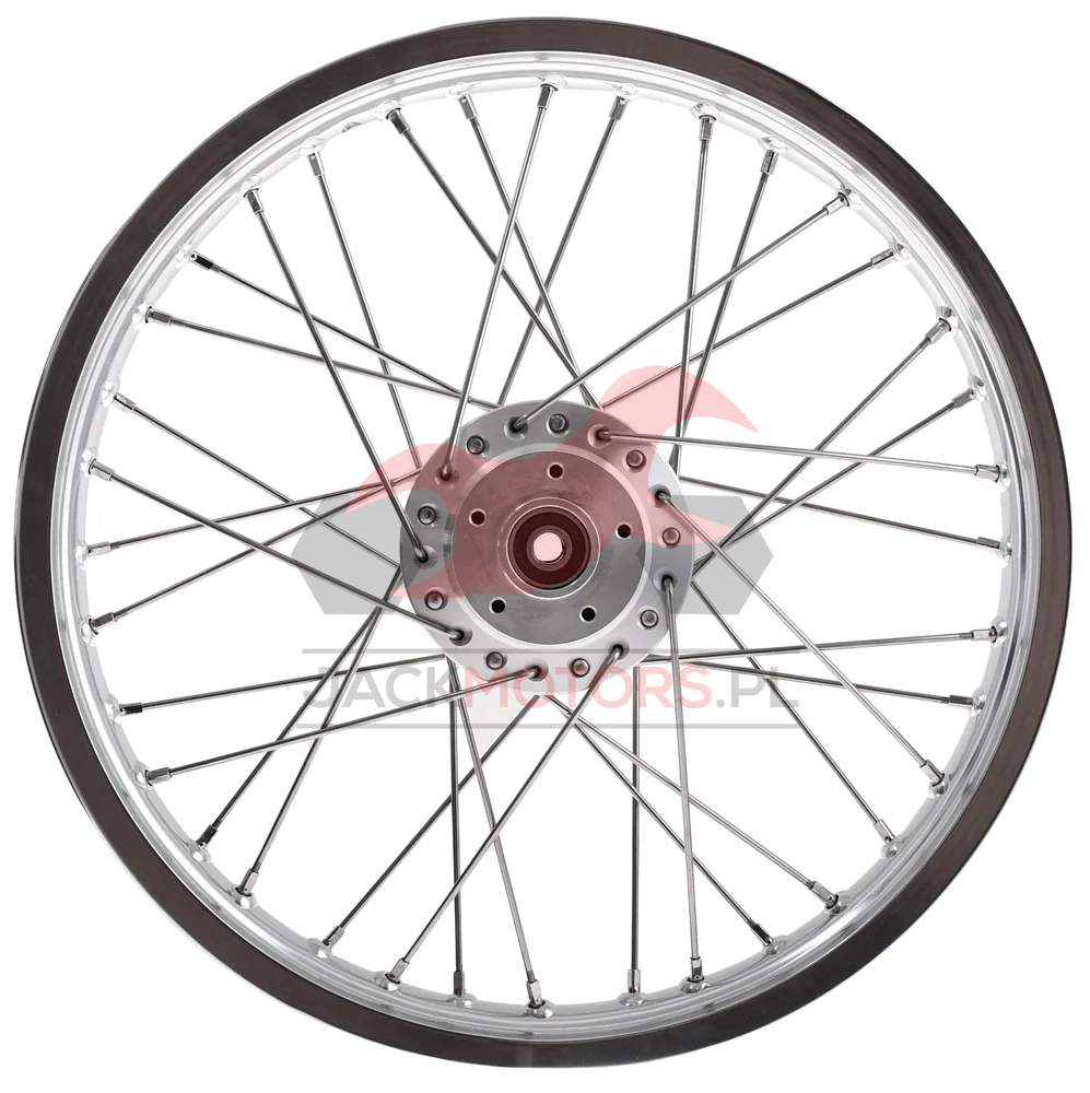 Koło jezdne Simson S51 1,6 × 16 aluminium DPR Classic srebrna piasta + szprychy INOX — ujęcie 2