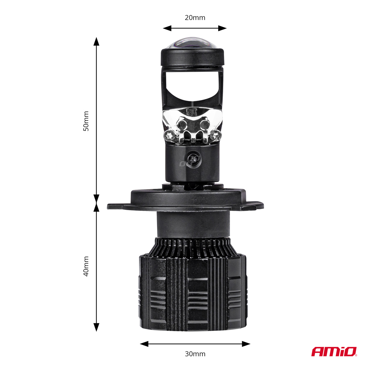 Żarówki samochodowe LED seria PL Lens H4 soczewka 6000K Canbus — ujęcie 3