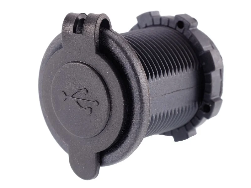 Ładowarka samochodowa z gniazdami 2xUSB + panel 12/24V — ujęcie 2
