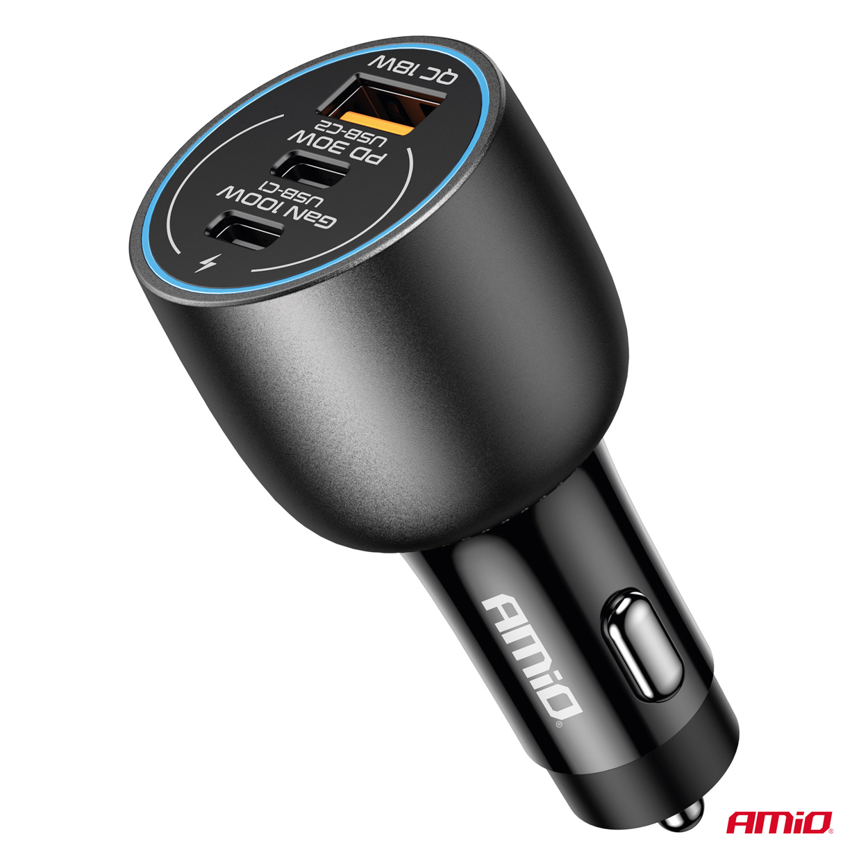 Ładowarka samochodowa 2x USB-C + USB-A 12 V 24 V 100 W — ujęcie 3