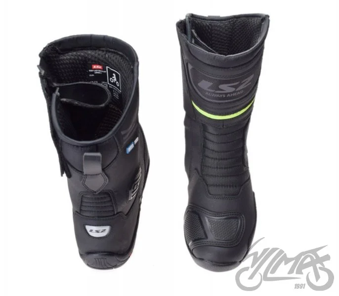 Buty LS2 goby man wp Black h-v yellow 46 — ujęcie 3
