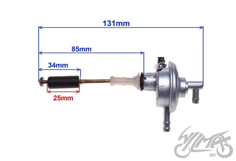 Kranik paliwa do Aprilia RS 50 / Derbi GPR 50 i 125 — 00H10408181 — ujęcie 3