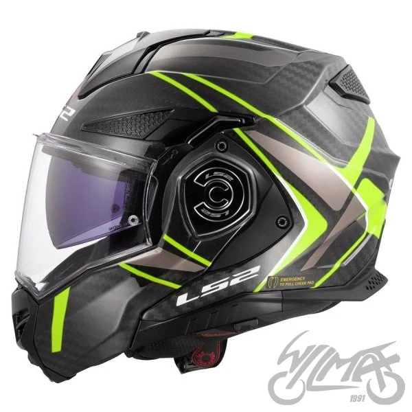 Kask LS2 FF901 Advant X C Future II H-V Yel. — rozmiar XS — ujęcie 2