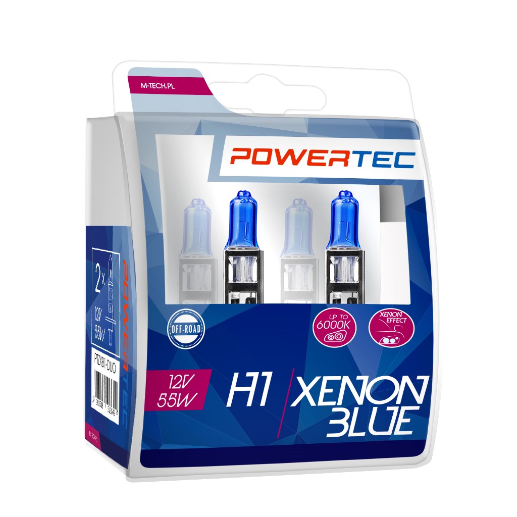Żarówka halogenowa H1 12 V 55 W xenon Blue M-Tech PTZXB1-DUO — ujęcie 7