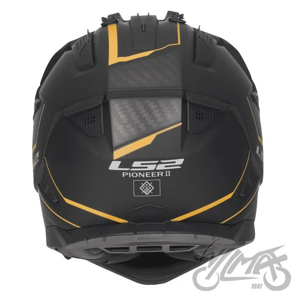Kask adventure LS2 MX702 Pioneer II Atron — czarno-pomarańczowy, S — ujęcie 5