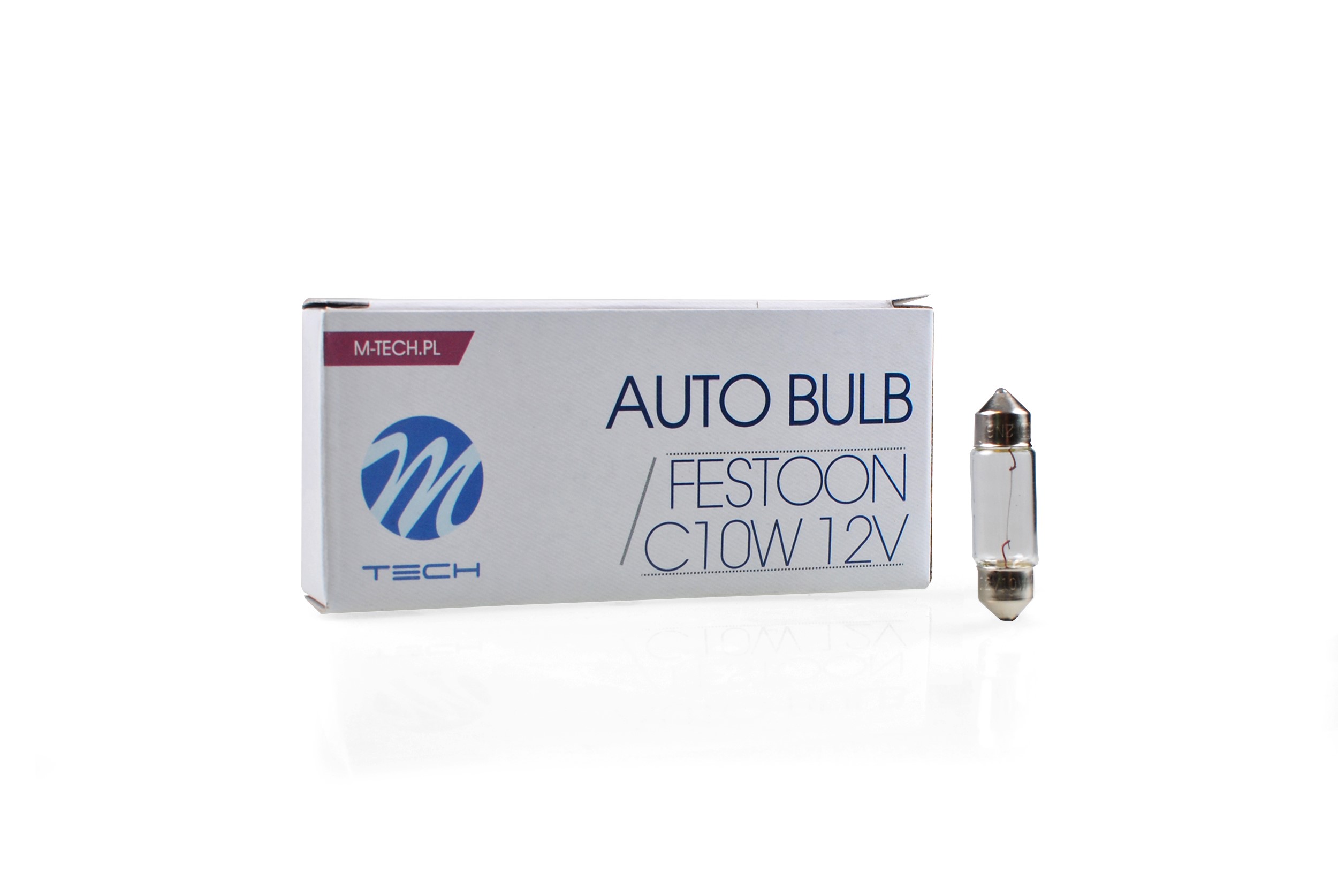 Żarówka rurkowa 12 V 10W/36 mm M-TEC, 10 szt. M-Tech Z43 — ujęcie 3