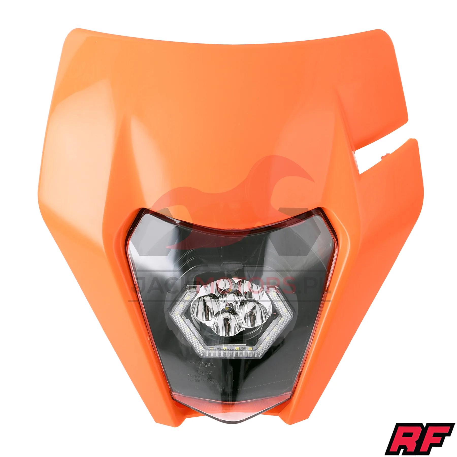Owiewka uniwersalna Racing Force enduro LED V3 pomarańczowa — ujęcie 1