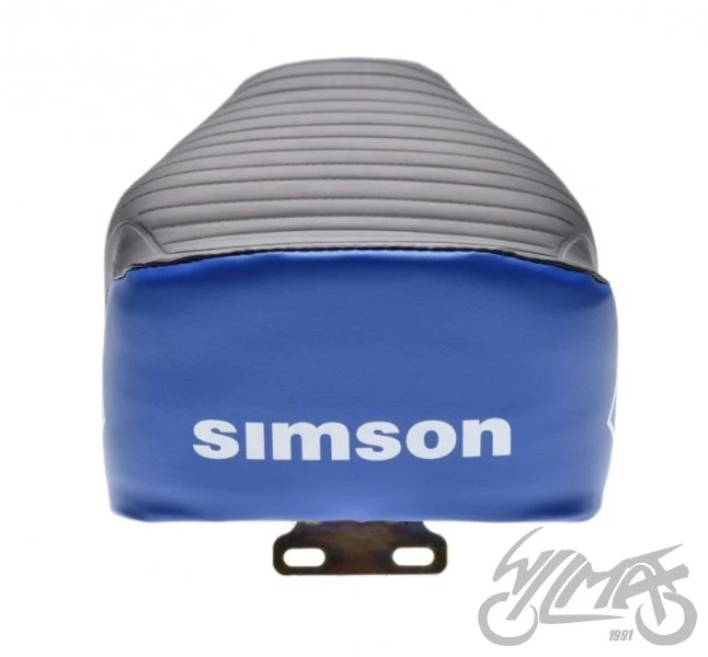 Siedzenie Simson S51 enduro czarno-niebieskie — ujęcie 2