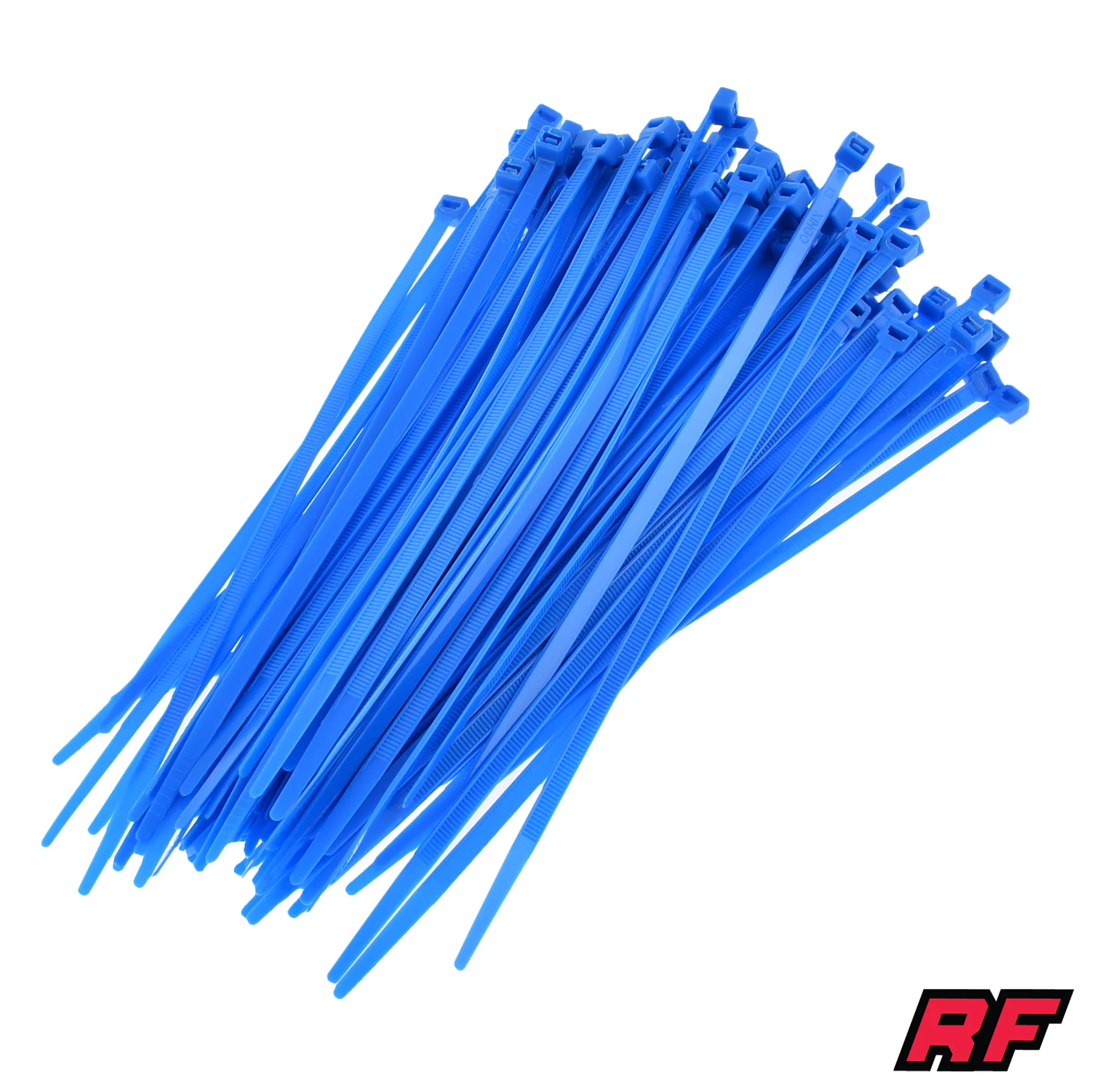 Opaska zaciskowa Racing Force nylon 4,8 × 200 mm niebieska fluo zestaw — ujęcie 1