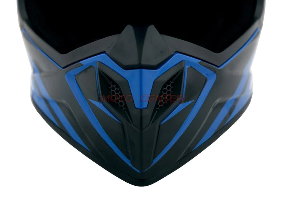 Kask crossowy BLEXX Dziecięcy MD-911 Junior niebieski/czarny M Homologacja ECE — ujęcie 4