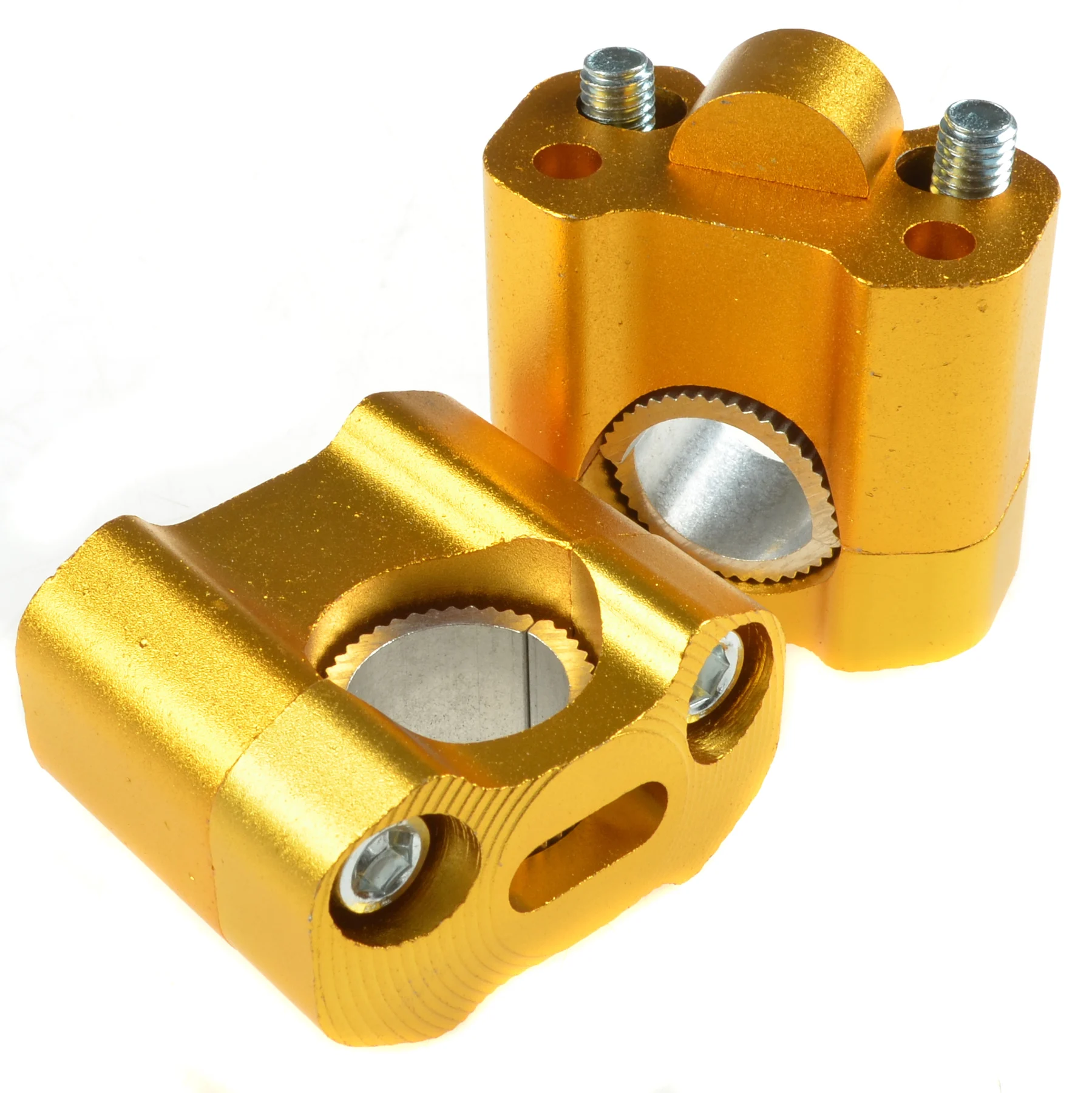 Adapter kierownicy wieżyczki 22 mm / 28 mm złote uniwersalne — ujęcie 1