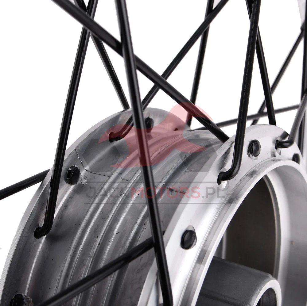 Koło jezdne Simson 1,6 × 16 S50/51/70 aluminium DPR Classic czarne szprychy — ujęcie 4
