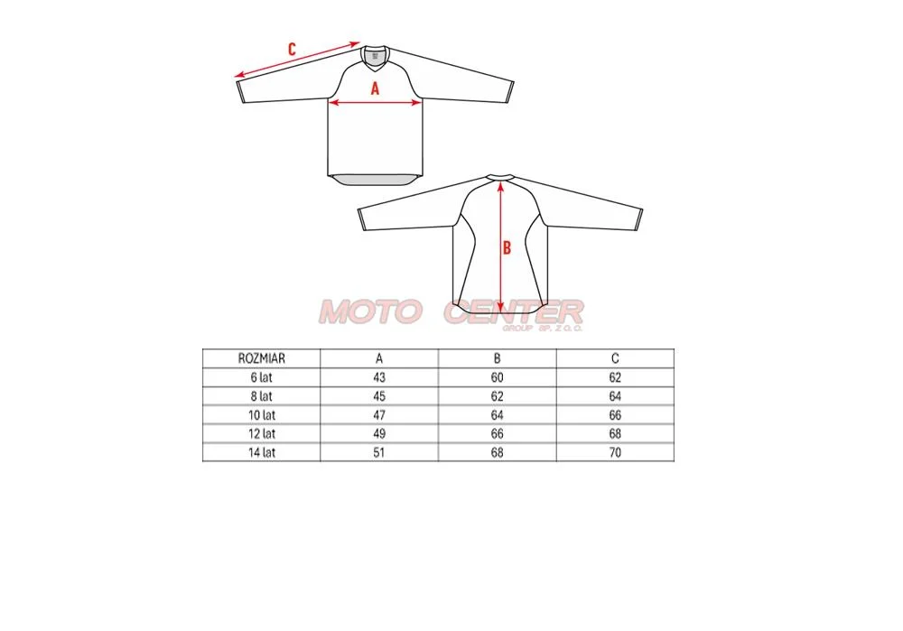 Bluza crossowa BLEXX AT-5110 Junior czarna/szara 8 lat — ujęcie 2