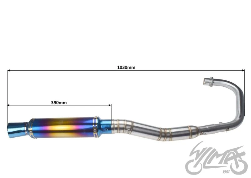Tłumik do Rometa Zetka 125 ccm tuning — ujęcie 2
