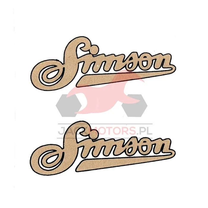 Naklejka Simson złota typ 2 ORG