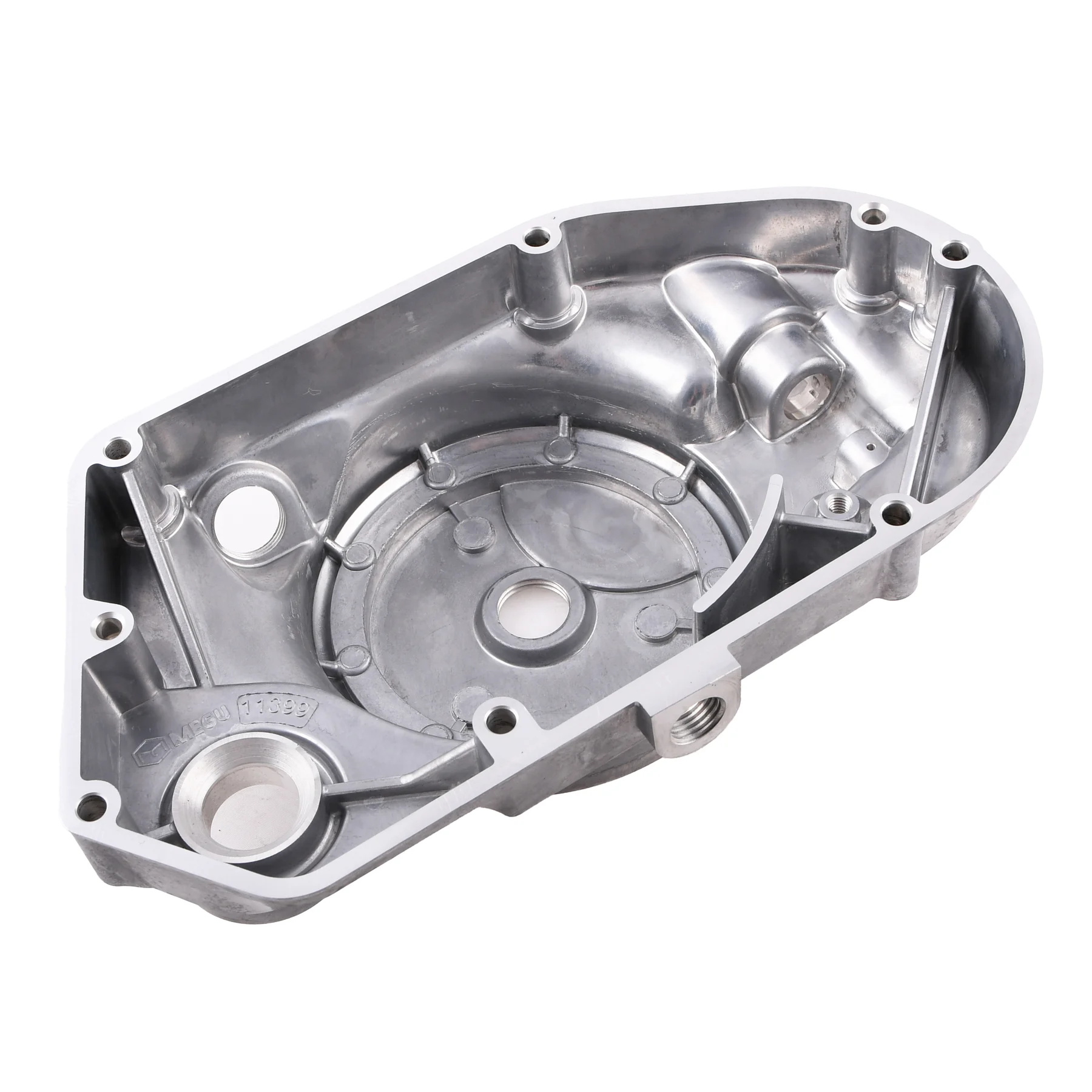 Pokrywa silnika Simson S51 SR50 lewa 5 biegów obrotomierz Ml-Megu aluminium — ujęcie 3