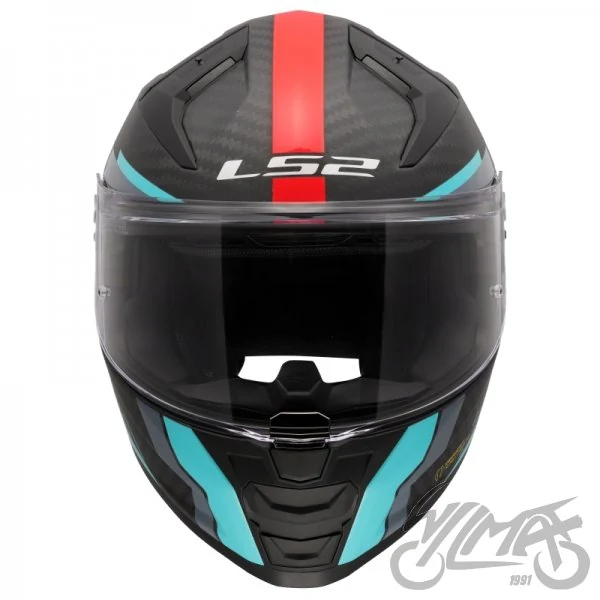 Kask LS2 FF811 Vector II C Grid Red Cyan — rozmiar XXL — ujęcie 3