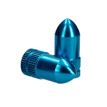 Nakrętki wentyla Allpro aluminium niebieskie kpl. — ujęcie 1