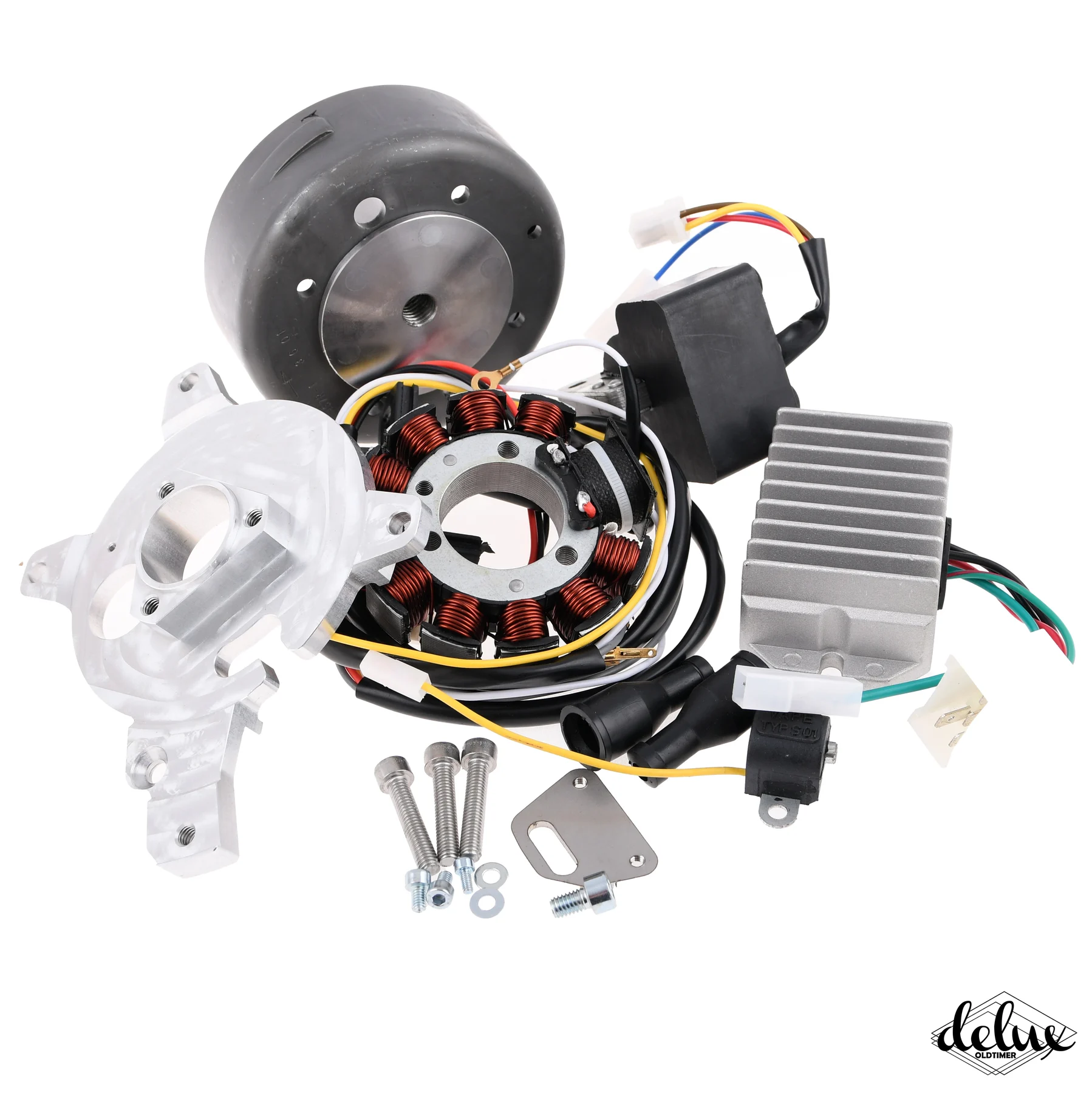 Zapłon bezstykowy CDI 12 V Jawa 350 kpl. + podstawka chiny — ujęcie 2