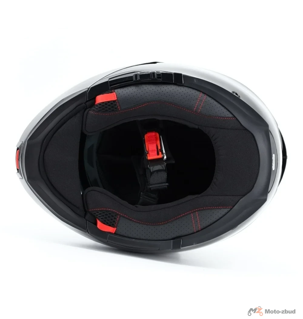 Kask VCAN model H272 Black z podnoszoną szczęką i blendą czarny XXL — ujęcie 6