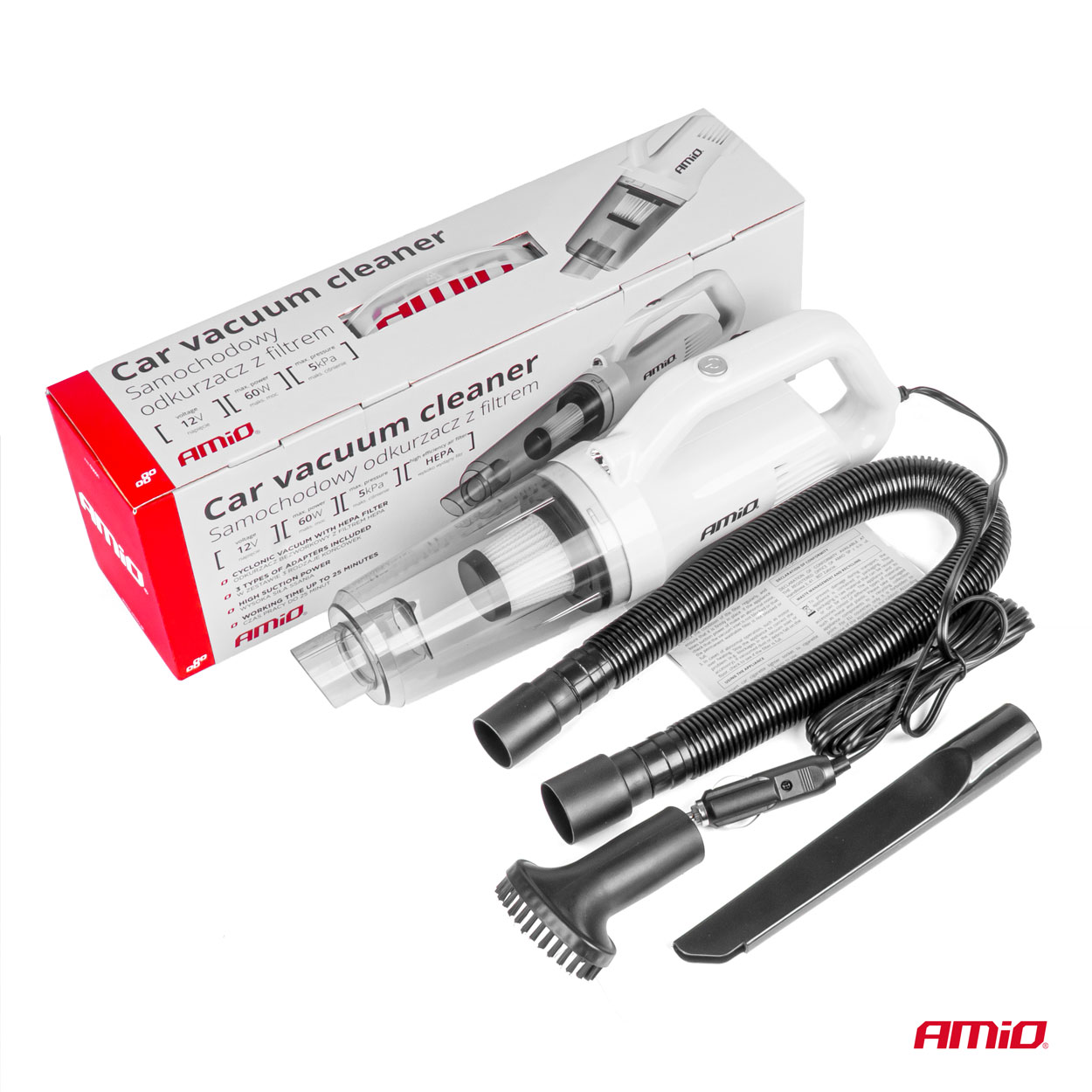 Odkurzacz samochodowy 12 V 60 W HEPA 5kPa — ujęcie 11
