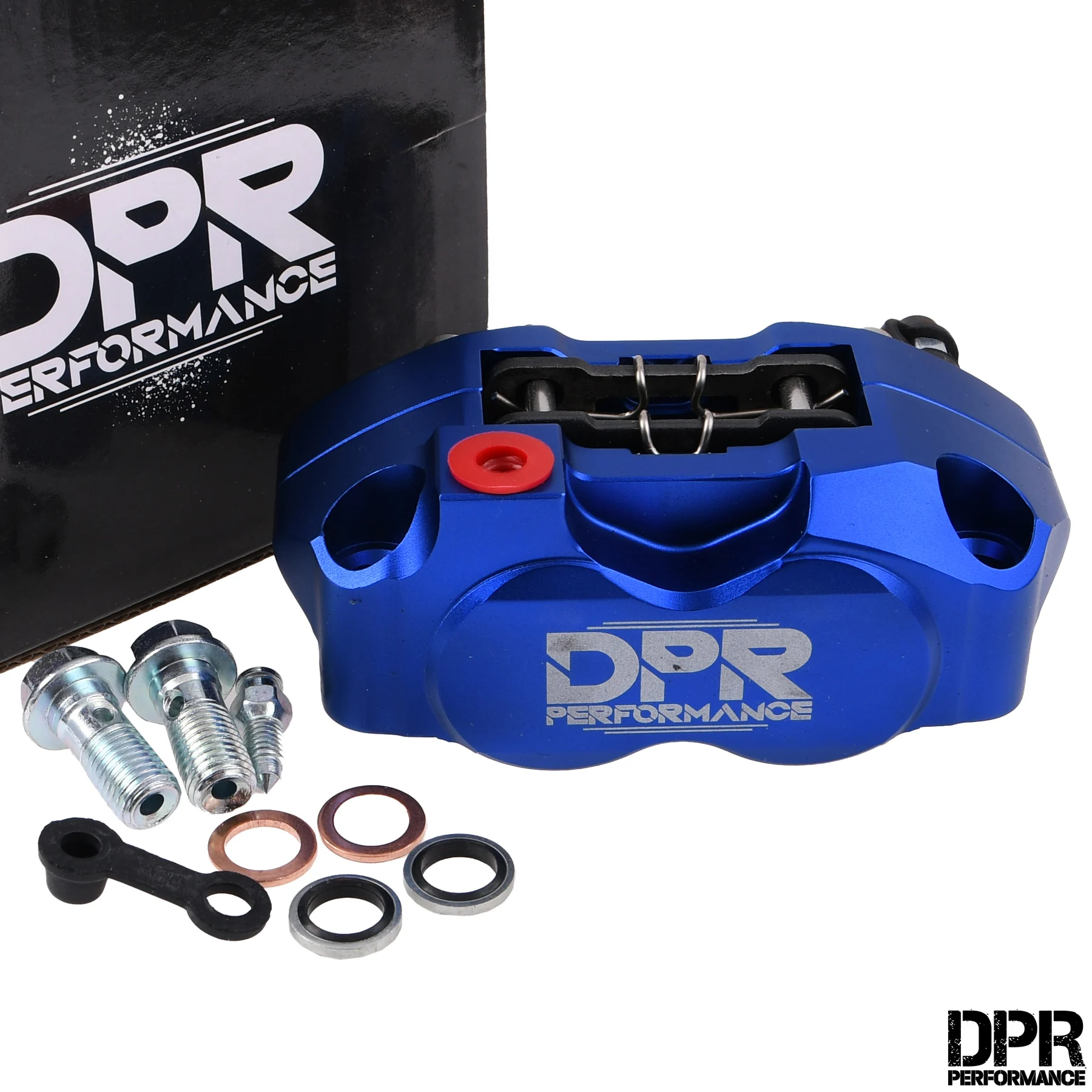Zacisk hamulcowy Simson CNC niebieski DPR Performance kpl. — ujęcie 1