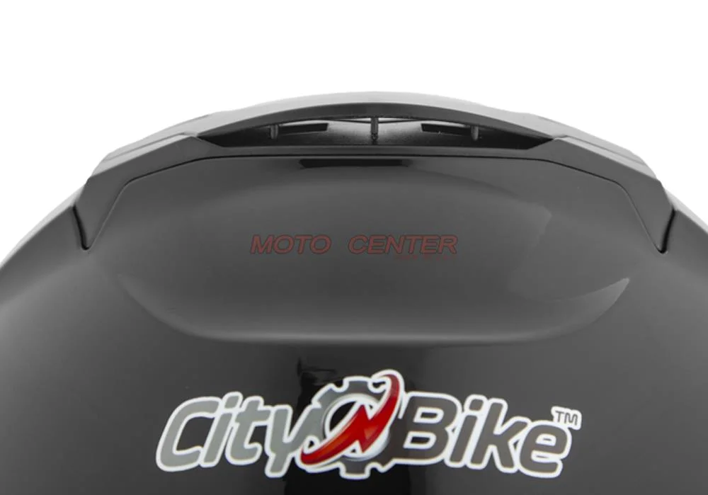 Kask motocyklowy otwarty z blendą City-Bike YA-665 czarny połysk rozmiar XS Homologacja ECE 22.06 — ujęcie 6