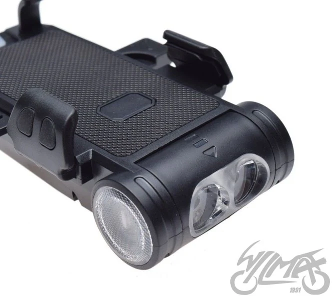 Lampa rowerowa przód + uchwyt telefonu — ujęcie 4
