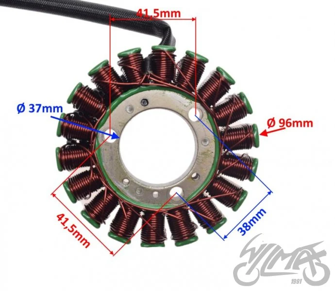 Stator 18 cewek do Piaggio Beverly 400 / Beverly 500 — ujęcie 2