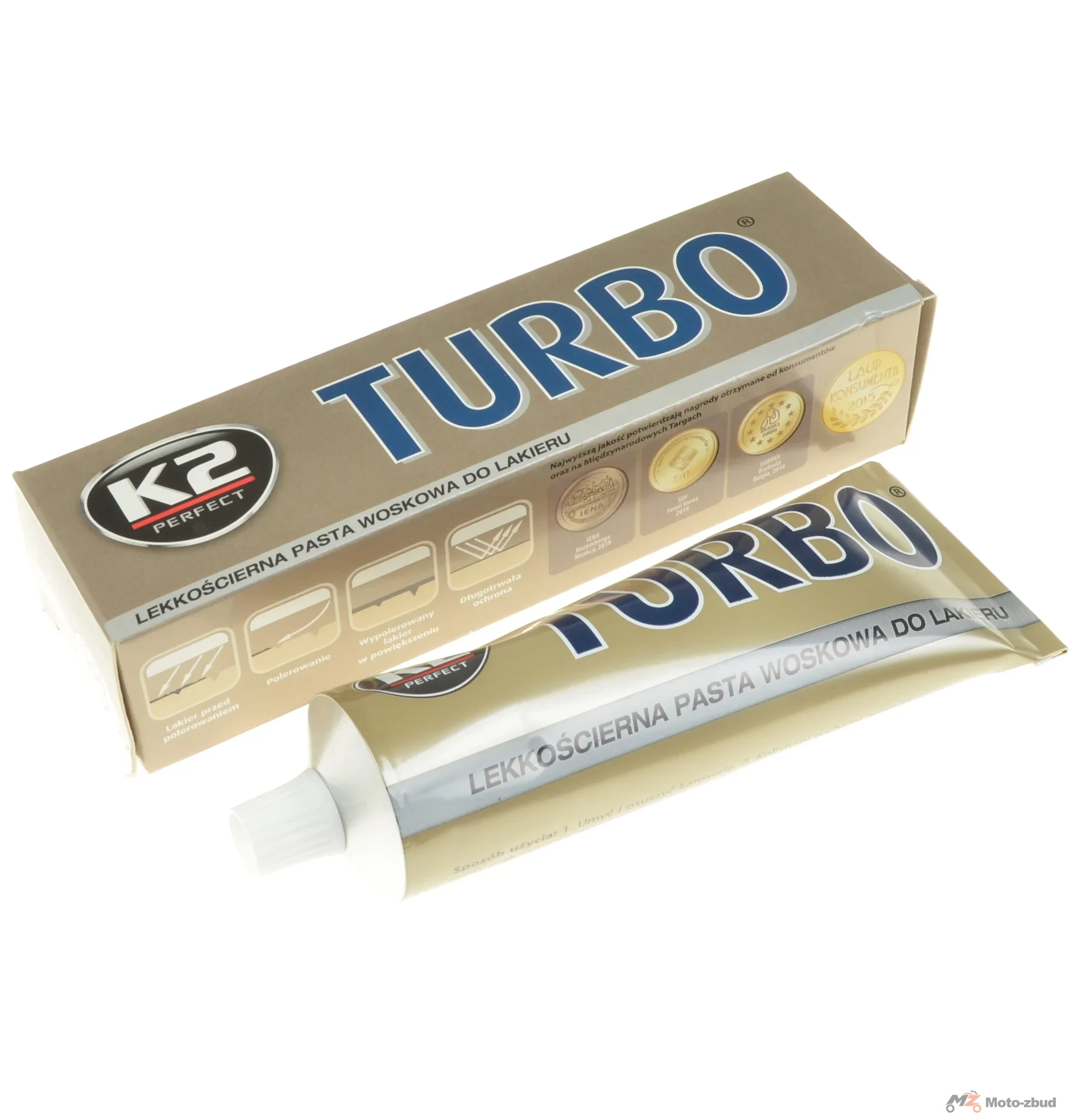 Pasta polerska K2 turbo z woskiem 120 g