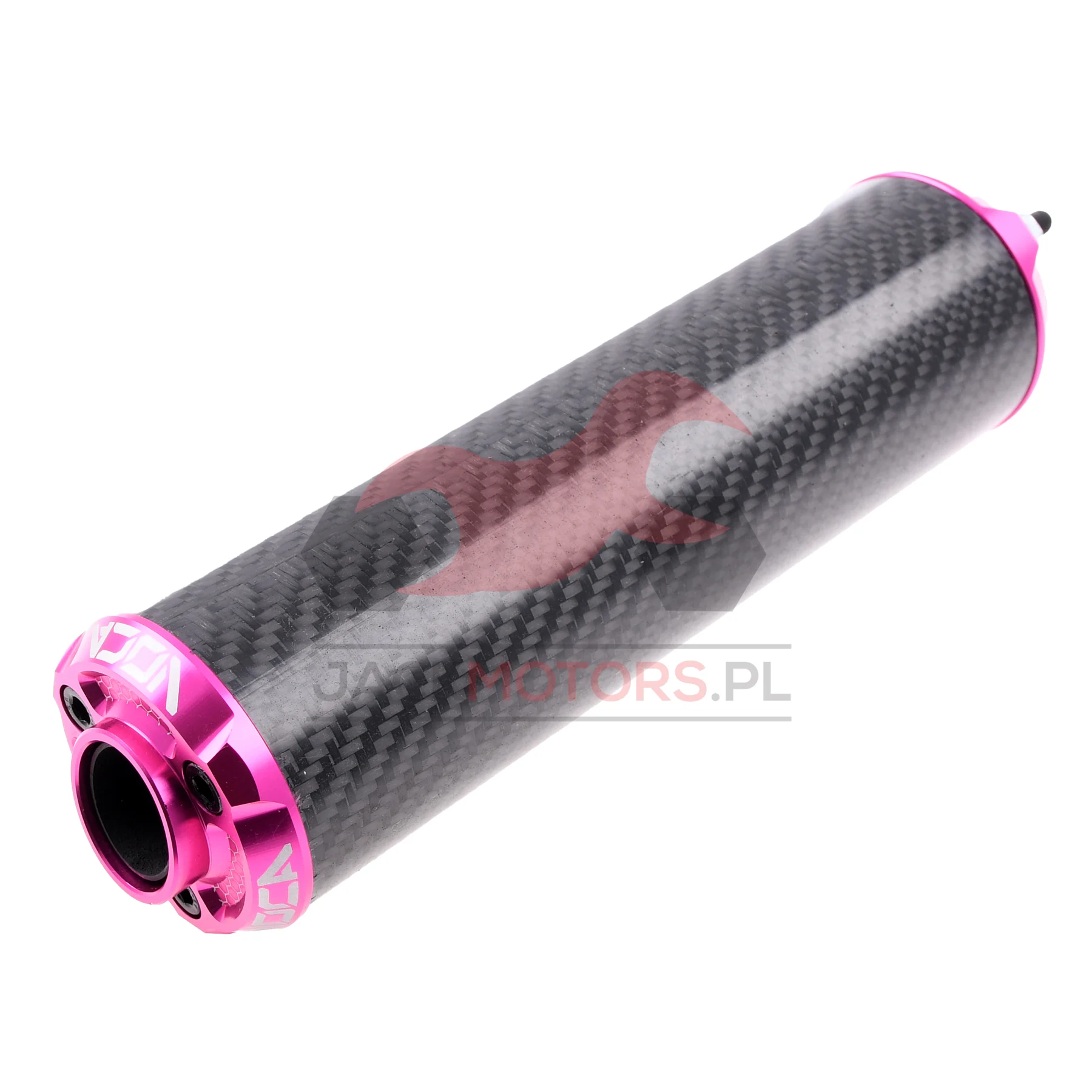 Końcówka wydechu VOCA bestia carbon CNC różowa — ujęcie 1