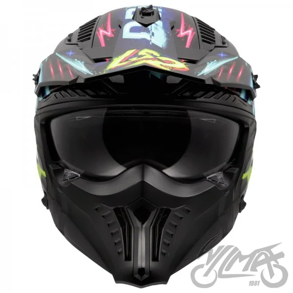 Kask LS2 OF606 Drifter rayz Black Blue-06 — rozmiar L — ujęcie 4