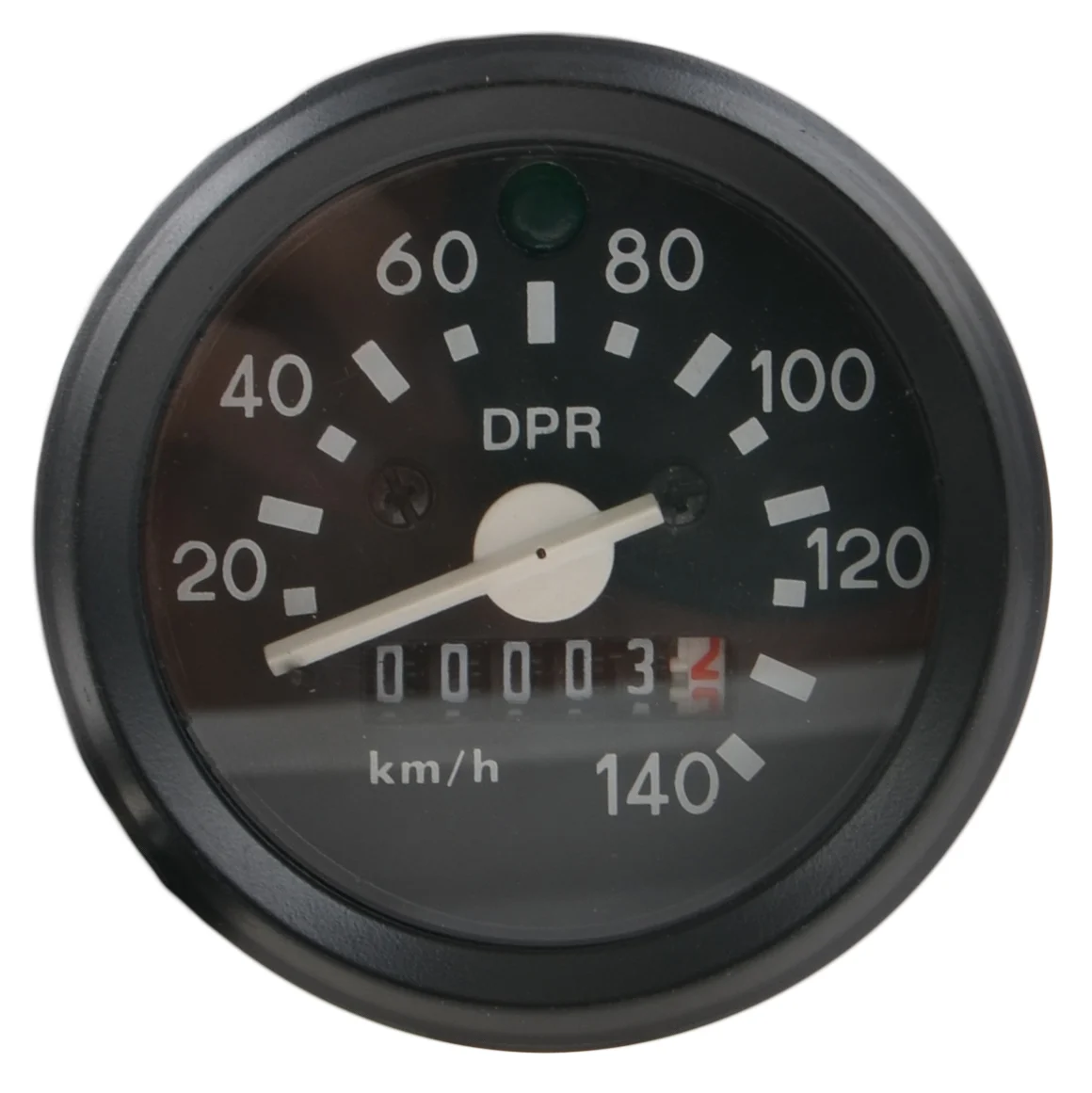 Licznik Simson S51/70 60 mm 140KM/H + podświetlenie + kontrolka czarny DPR Classic — ujęcie 3