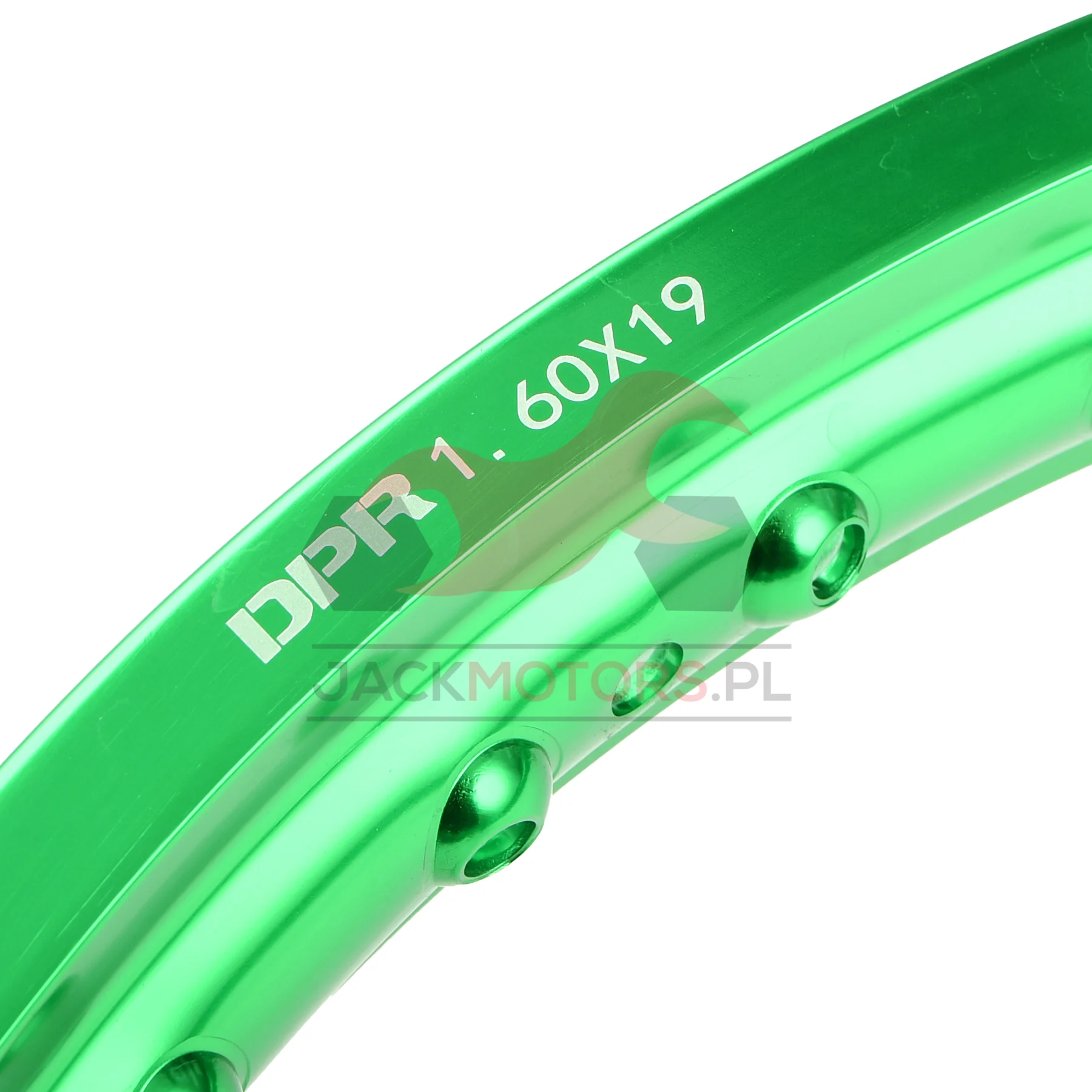 Obręcz koła 1,60 × 19 aluminiowa zielona DPR Classic — ujęcie 2