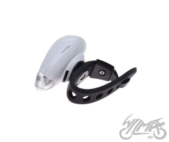 Lampka rowerowa przednia LED i na kask rowerowy — ujęcie 4