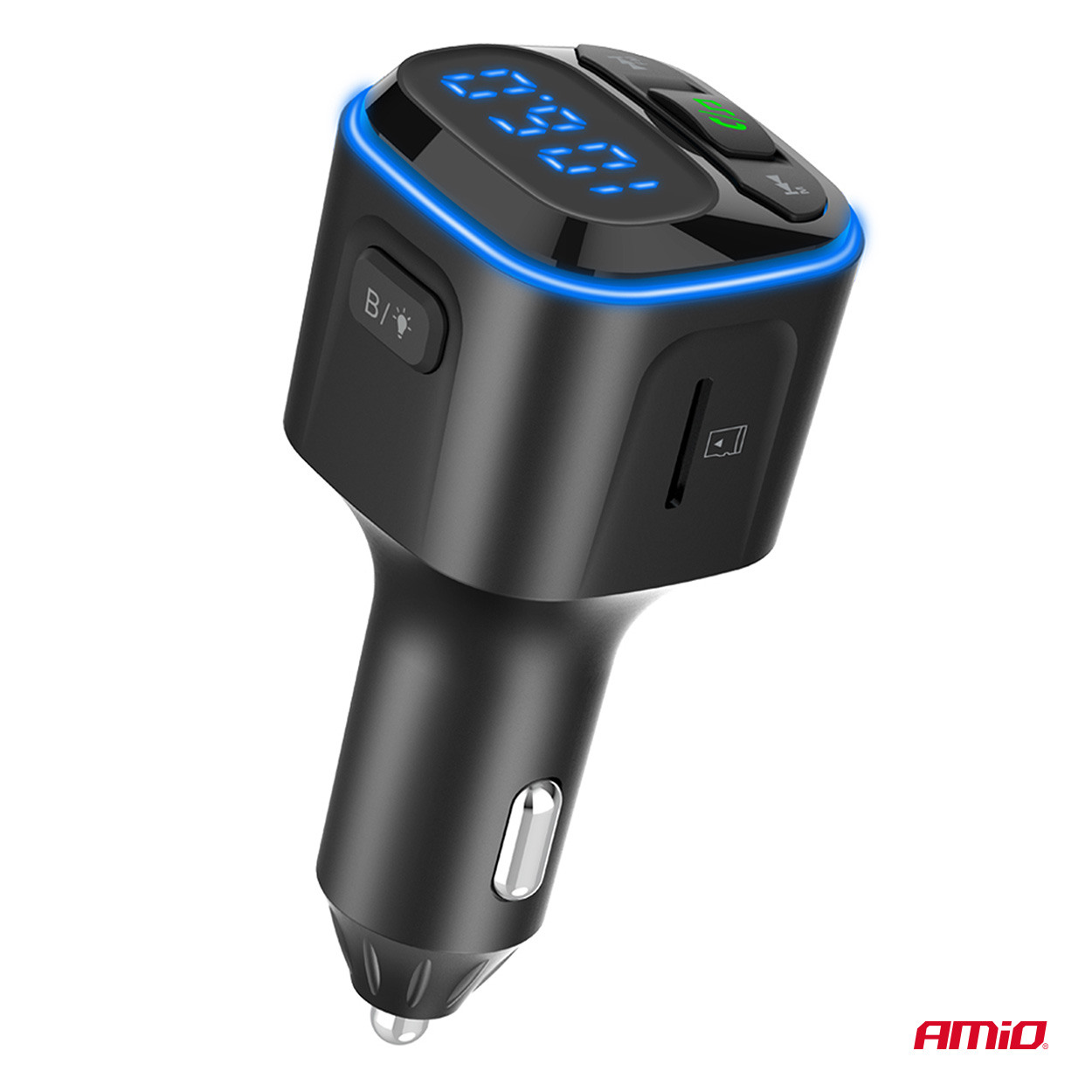 Transmiter samochodowy FM microSD 1×USB-A 2×USB-C 12 V 24 V — ujęcie 7