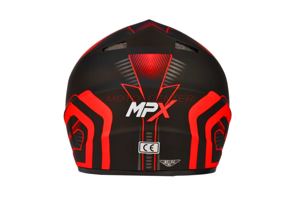 Kask crossowy MPX WL-905 czarny mat/czerwony M — ujęcie 4